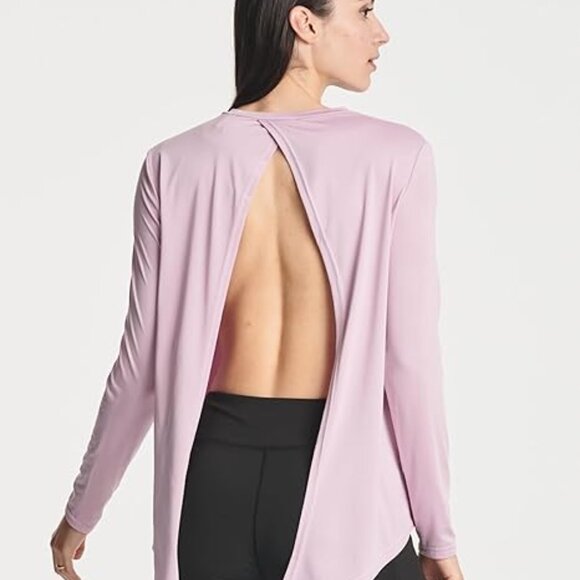 Longsleeve Tie Back Dry Fit Shirts x 2 {black + green} NWOT - Picture 7 of 9